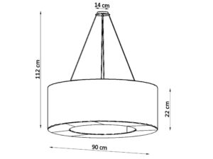 miniaturka Żyrandol Styl Nowoczesny 8 Żarówek SPARK 90