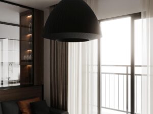 miniaturka Żyrandol Tradycyjny Tkanina Szkło RAYO 60