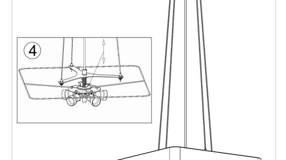 miniaturka Żyrandol do Wnętrz z Podwieszonymi Sufitami LOTUS 55