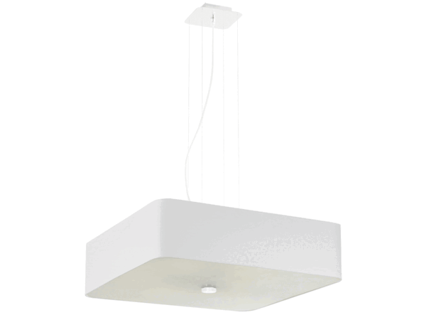 Biała prostokątna lampa sufitowa LED w nowoczesnym stylu