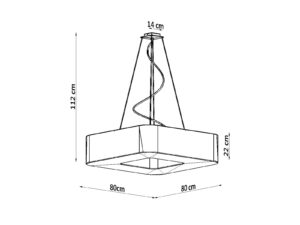miniaturka Żyrandol o Uniwersalnym Kształcie UNITY 60