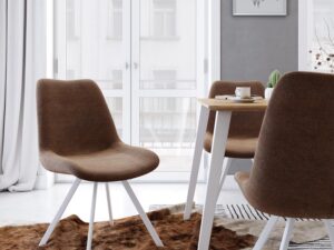 miniaturka Klasyczne Krzesło Tapicerowane Czarne KELSO 2