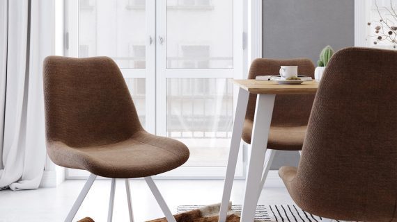 miniaturka Klasyczne Krzesło Tapicerowane Czarne KELSO 2