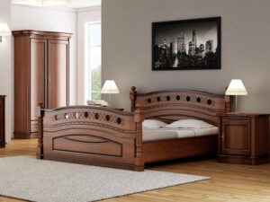 miniaturka Klasyczne Biurko Dąb Orzechowy Caren C30