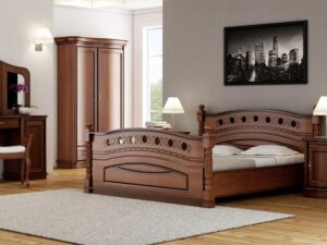 miniaturka Klasyczne Łóżko Dąb 180 cm Caren C34