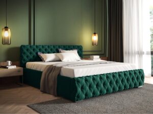 miniaturka Nowoczesne Łóżko MATIAS Tapicerowane do Sypialni