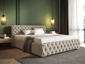 miniaturka Nowoczesne Łóżko MATIAS Tapicerowane do Sypialni