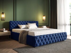 miniaturka Nowoczesne Łóżko MATIAS Tapicerowane do Sypialni