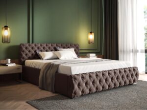 miniaturka Nowoczesne Łóżko MATIAS Tapicerowane do Sypialni