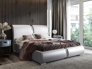 miniaturka Łóżko ELIZA Stylowe z Profilowanym Zagłówkiem