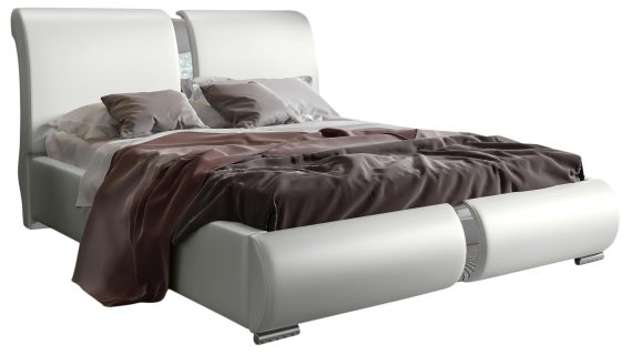 Łóżko ELIZA Stylowe z Profilowanym Zagłówkiem