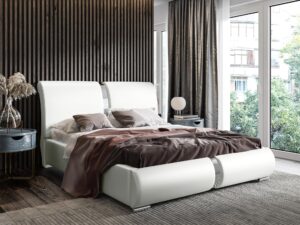 miniaturka Łóżko ELIZA Stylowe z Profilowanym Zagłówkiem