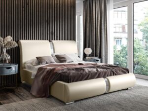 miniaturka Łóżko ELIZA Stylowe z Profilowanym Zagłówkiem