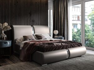 miniaturka Łóżko ELIZA Stylowe z Profilowanym Zagłówkiem