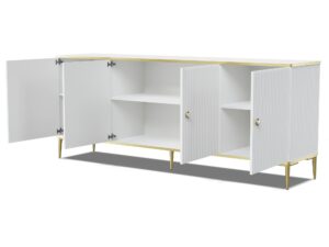 miniaturka Komoda Castellano Elegancka z Frezowanymi Bokami