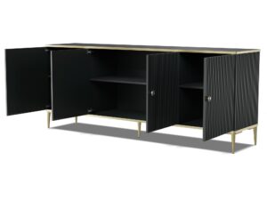 miniaturka Komoda Castellano Elegancka z Frezowanymi Bokami