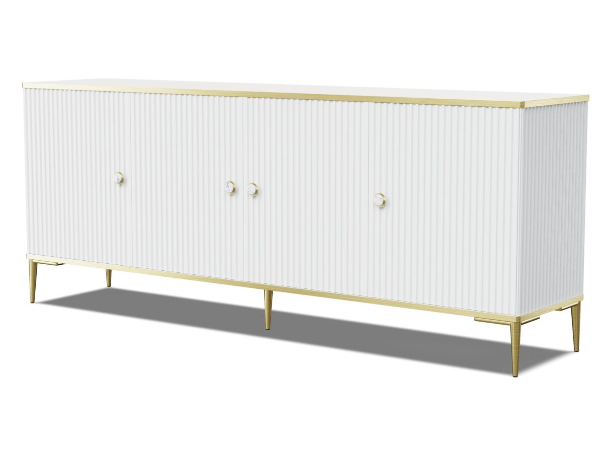 Komoda Castellano Elegancka z Frezowanymi Bokami