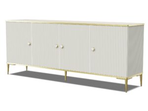 miniaturka Komoda Castellano Elegancka z Frezowanymi Bokami