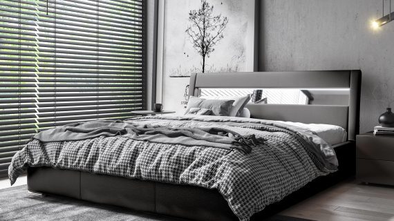 miniaturka Łóżko LUZON Modułowe z Oświetleniem LED