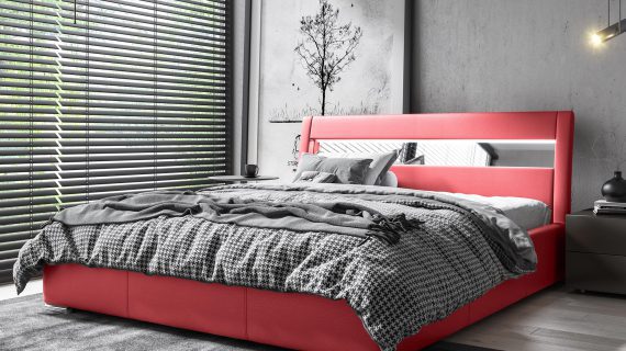 miniaturka Łóżko LUZON Modułowe z Oświetleniem LED