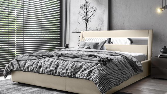 miniaturka Łóżko LUZON Modułowe z Oświetleniem LED