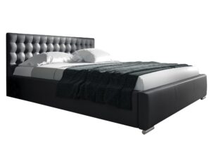 Łóżko SANTAG Tapicerowane z Pikowanym Zagłówkiem