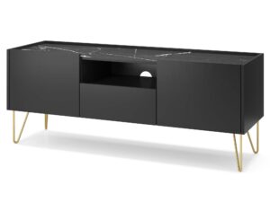 Szafka RTV Harmonia z Pozłacanymi Nóżkami