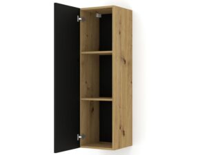 miniaturka Szafka Elsa Wisząca Dąb Artisan Czarny Mat