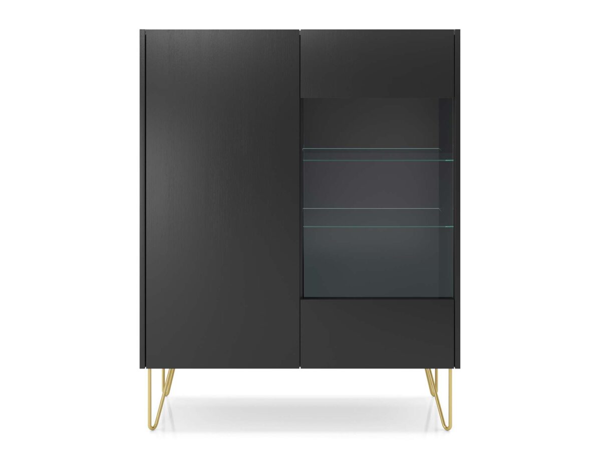 Witryna Harmonia Niska ze Złotymi Nóżkami