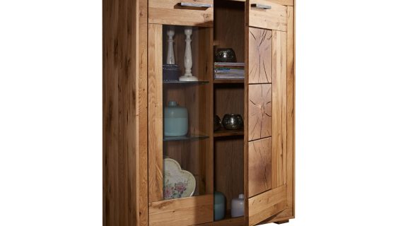 miniaturka Kredens Lux Dębowy Mebel do Przechowywania