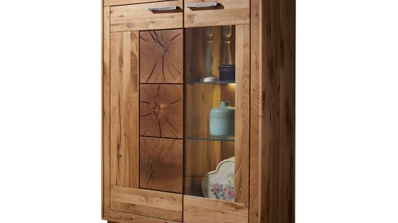 miniaturka Kredens Lux Dębowy Mebel do Przechowywania