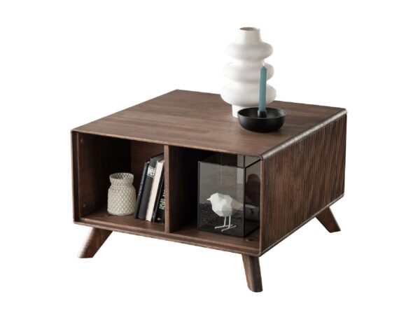 Stylowy stolik z półkami