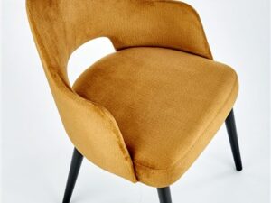 miniaturka Musztardowe Krzesło Tapicerowane Uniwersalne MONACO 4