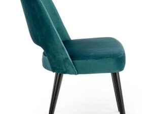 miniaturka Wygodne Tapicerowane Zielone Krzesło do Salonu Monaco 2