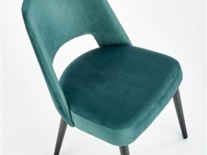 miniaturka Wygodne Tapicerowane Zielone Krzesło do Salonu Monaco 2