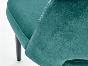 miniaturka Wygodne Tapicerowane Zielone Krzesło do Salonu Monaco 2