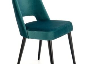 miniaturka Wygodne Tapicerowane Zielone Krzesło do Salonu Monaco 2