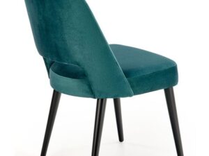 miniaturka Wygodne Tapicerowane Zielone Krzesło do Salonu Monaco 2