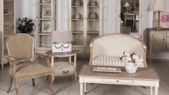 miniaturka Krzesło prowansalskie tapicerowane z metalowymi nogami – Garda