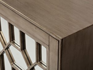 miniaturka Glamour komoda lustrzana ze złotym efektem postarzenia – Avola