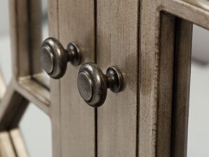 miniaturka Glamour komoda lustrzana ze złotym efektem postarzenia – Avola