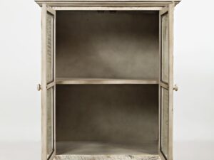 miniaturka Kremowa Komoda Rustykalna Przeszklone Drzwi – Avola