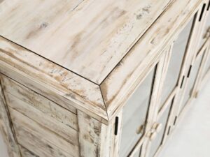 miniaturka Komoda Kość Słoniowa Przeszklone Drzwi – Avola