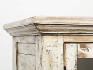 miniaturka Komoda Kość Słoniowa Przeszklone Drzwi – Avola