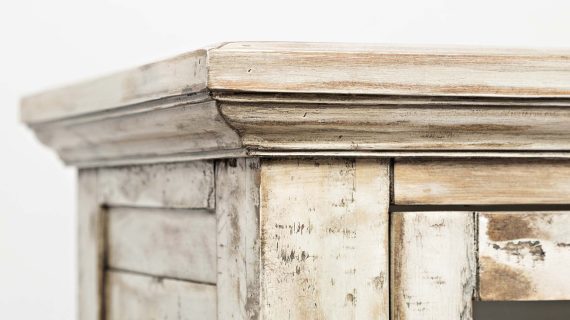 miniaturka Komoda Kość Słoniowa Przeszklone Drzwi – Avola