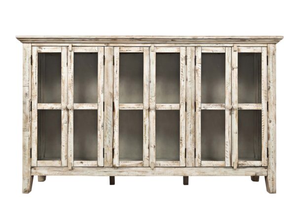 Komoda Kość Słoniowa Przeszklone Drzwi – Avola