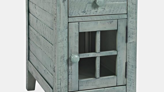 miniaturka Rustykalna Szafka Nocna Aksamitne Szuflady – Avola