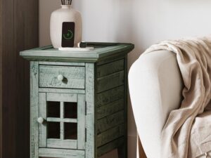 miniaturka Rustykalna Szafka Nocna Aksamitne Szuflady – Avola