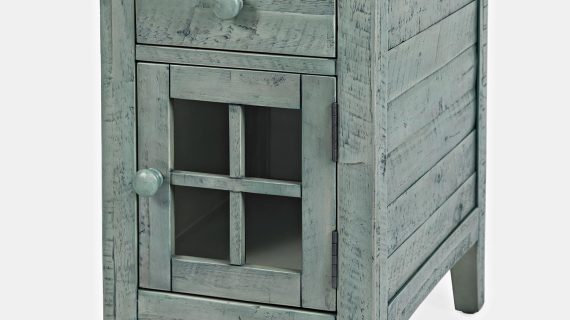 miniaturka Rustykalna Szafka Nocna Aksamitne Szuflady – Avola