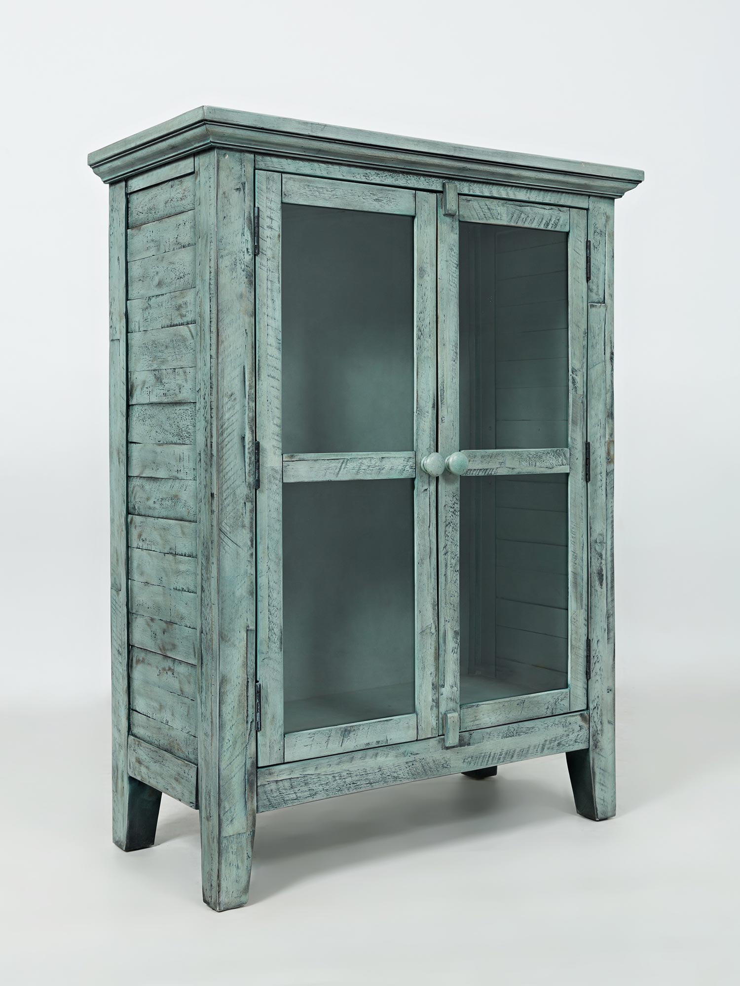 Zielona witryna z przeszklonymi drzwiami Zielona witryna z przeszklonymi drzwiami